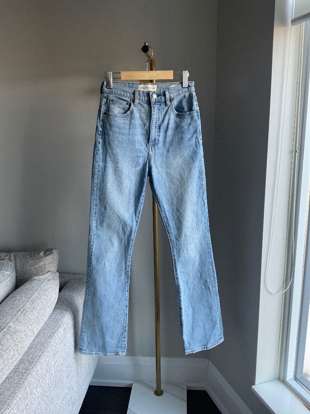 Aritzia Denim Forum The Bailey High Rise Boot 32L